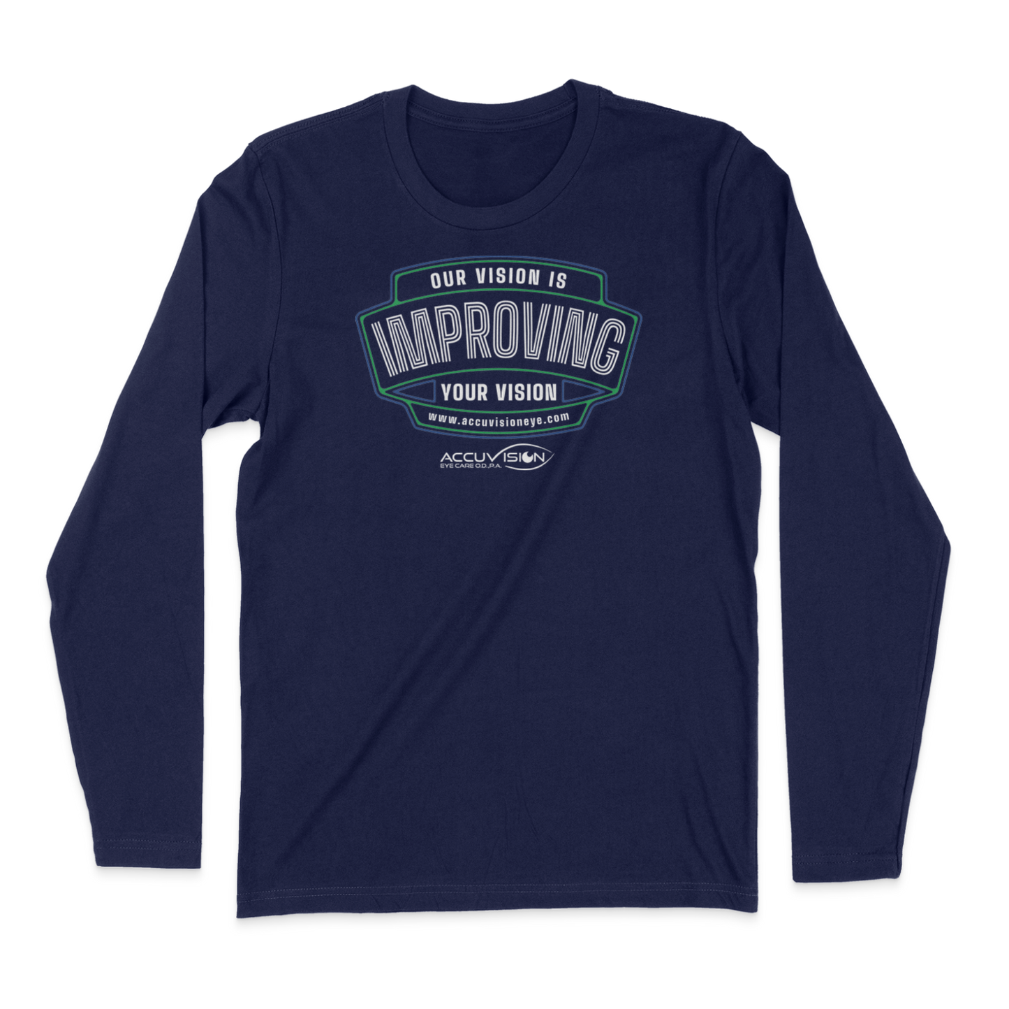 Accuvision Mission Statement Long Sleeve Tee