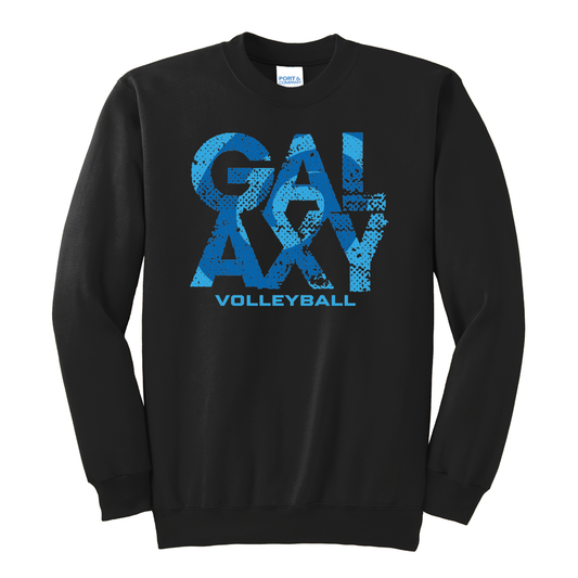 Galaxy Distressed Graphic Crewneck Sweatshirt